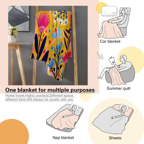 Manta Polar 220 x 240 Estampado Colorido, Mantas para Cama 105 de Franela Cálida y Cómoda para Niños y Adultos, Mantitas para Sofá Reversible para Cubre Sofa Colchas, Fácil de cuidar f976