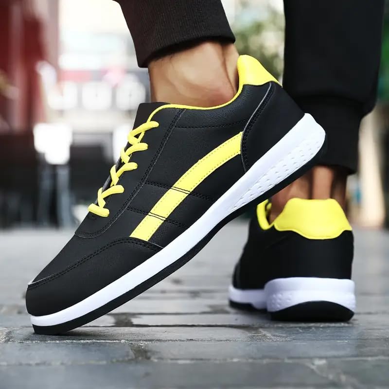 Image of Cruiser Mens Comfort & Style with Soft Cushioned Insole | Lightweight Comfort Classic Canvas Sneakers for Everyday Wear | Trendy Lace-Up Design for Casual Outfits (2629)