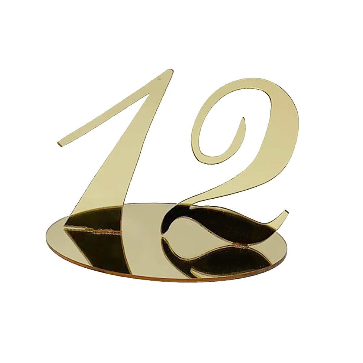 GTHTUHFD Acrylic Table Numbers, 1-10/20/30 Mirror Gold Table Numbers Decoration For Weddings Marriage Anniversary Events Party, Acrylic Wtable Numbers/1 To 20,1 to 20 (20 Pieces)