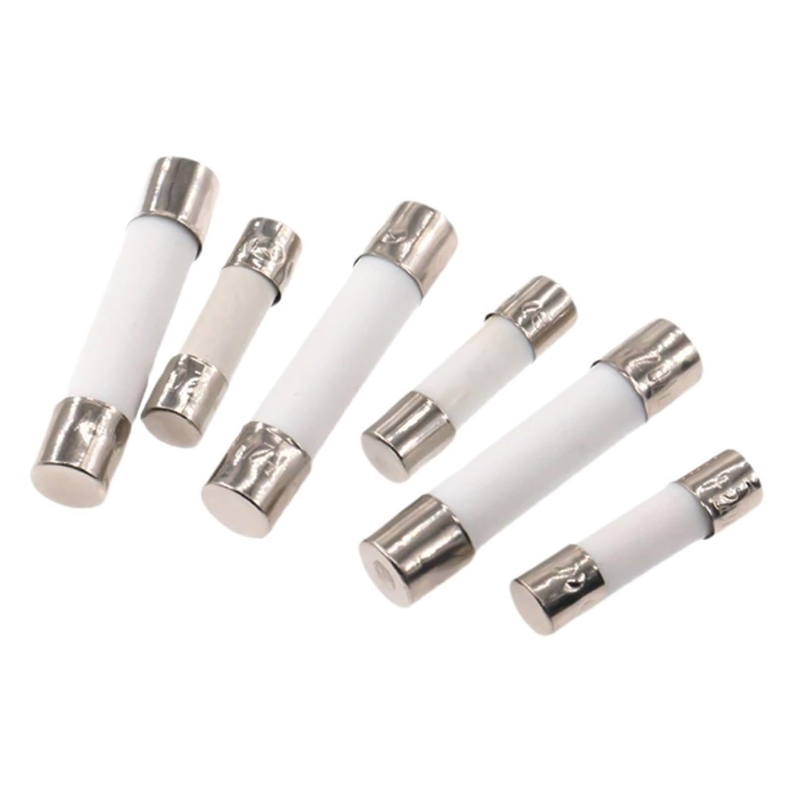 Bezpiecznik ceramiczny szybki, 10 szt./partia 5 x 20 mm 6 30 bezpieczniki rurkowe szybkie 250 V 0,1,2,3, 4 8 15 25 Bezpiecznik ceramiczny A (30 A, mm)(5x20mm,5A)