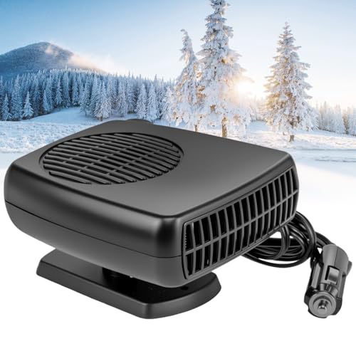 12V Heizlüfter Auto 200W, Heizung Auto, Autoheizung 12V Zigarettenanzünder, Tragbar Akku Standheizung, KFZ Heizung 12V, Scheibenheizung Auto, Car Heater, Auto Heizung, für Wohnmobil Camper LKW PKW
