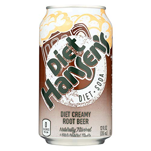 HANSEN'S BEVERAGES, Diet Soda, Root Beer, Pack of 4, Size 6/12 FZ4