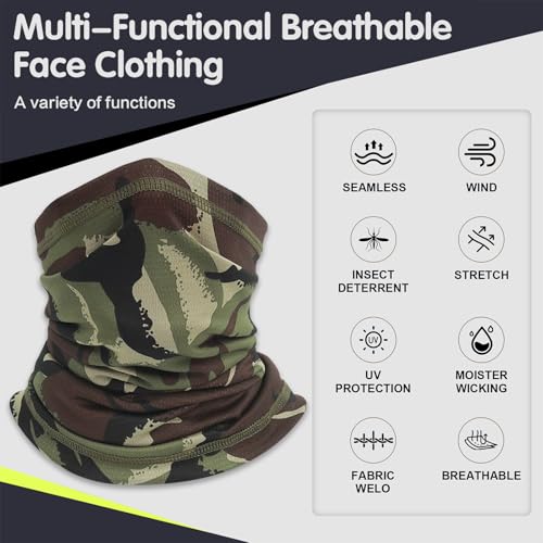 Cooling Neck Gaiter for Men Women Gator Face Mask Scart Cover Fishing Motorcycle Breathable Sun Protection Balaclava Bandana3