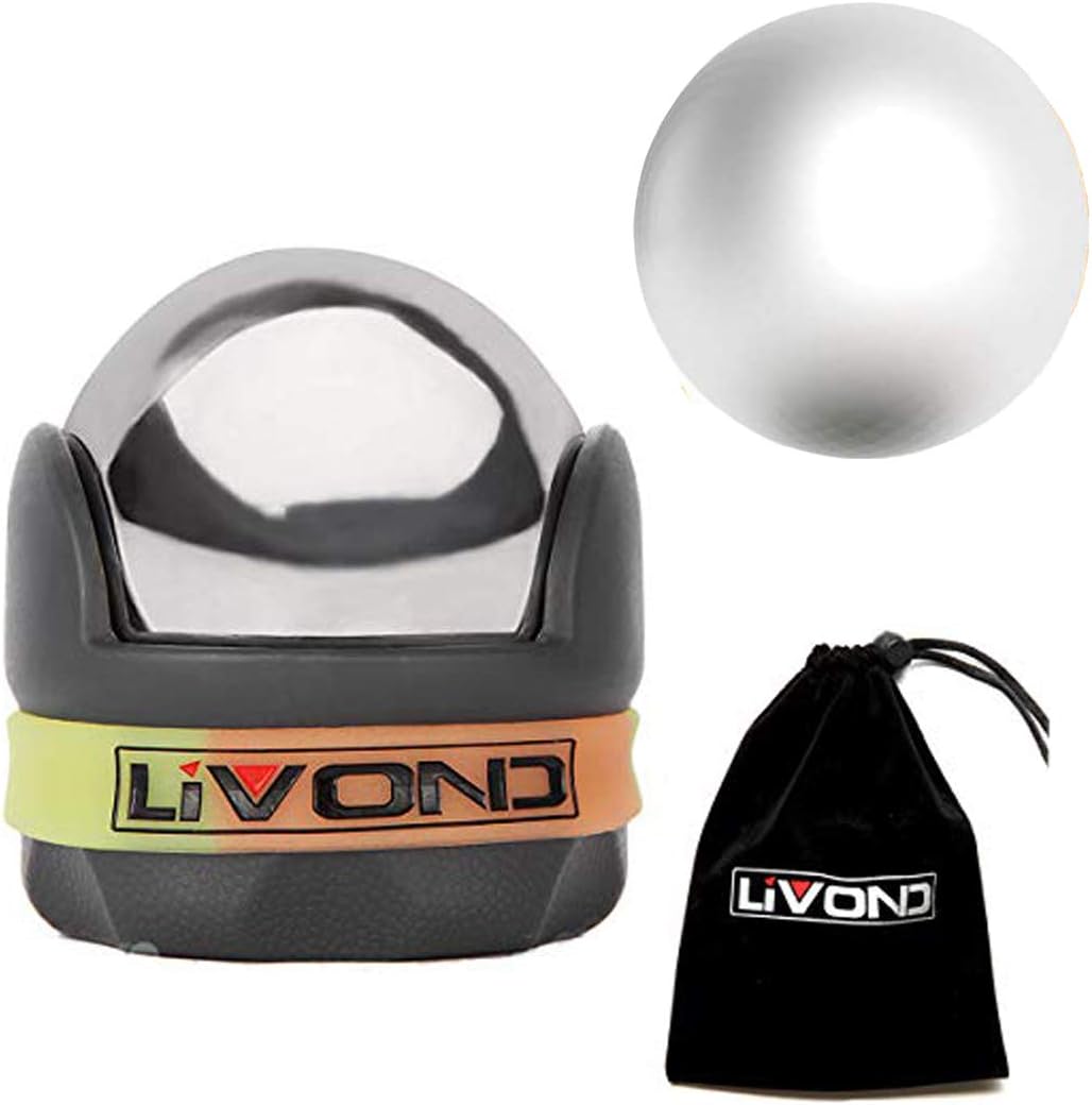 LiVOND Hot/Cold Massage Roller Massage Ball for Trigger Point, Deep Tissue, Stress-Relief – Handheld Rolling Tool for Neck, Shoulder, Back, Foot, Leg Muscles (Black) : Health & Household