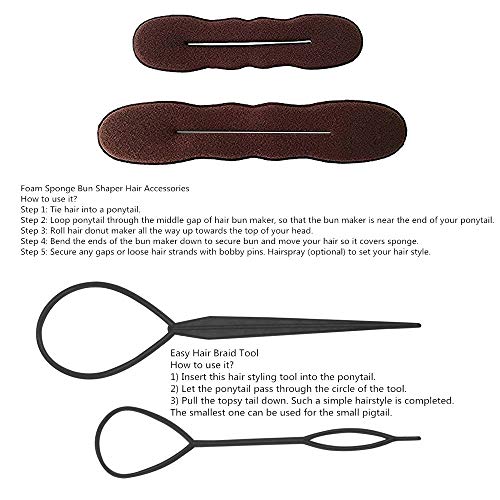 Iflymars IFLYMARS-515 Hair Accessories Set - Foam Sponge Bun Shapers thumb #5