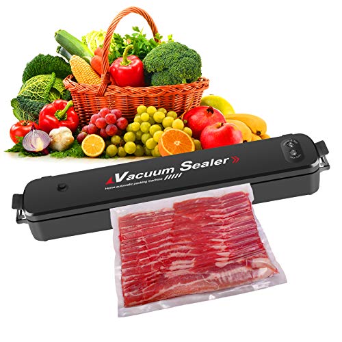 Food Saver Vacuum Sealer Machine,POM Material,Automatic Vacuume sealer For Food Preservation,Led Indicator Lights(15 Pack Bags)