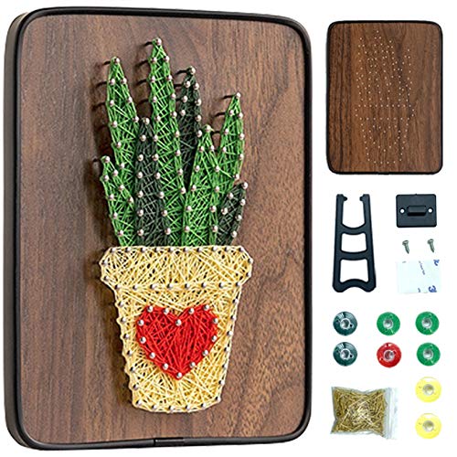 BAZIMA ALICE DIY String Art Kit for Beginner, Unique Gift,Craft Kit for Holidays,DIY Aloe Craft Kit