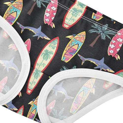 Shark Surfboards Tropical Toddler Girls's Underwear 2T 202c17744