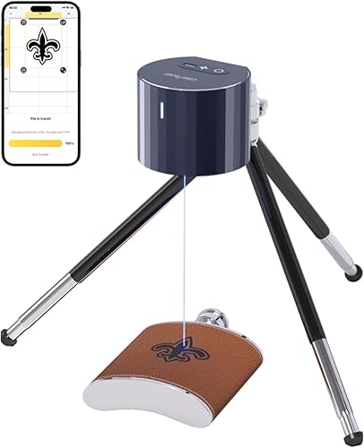 LaserPecker 1 máquina de grabado láser portátil profesional mini grabador láser de alta precisión para madera de cuero bambú etc Grabado con soporte