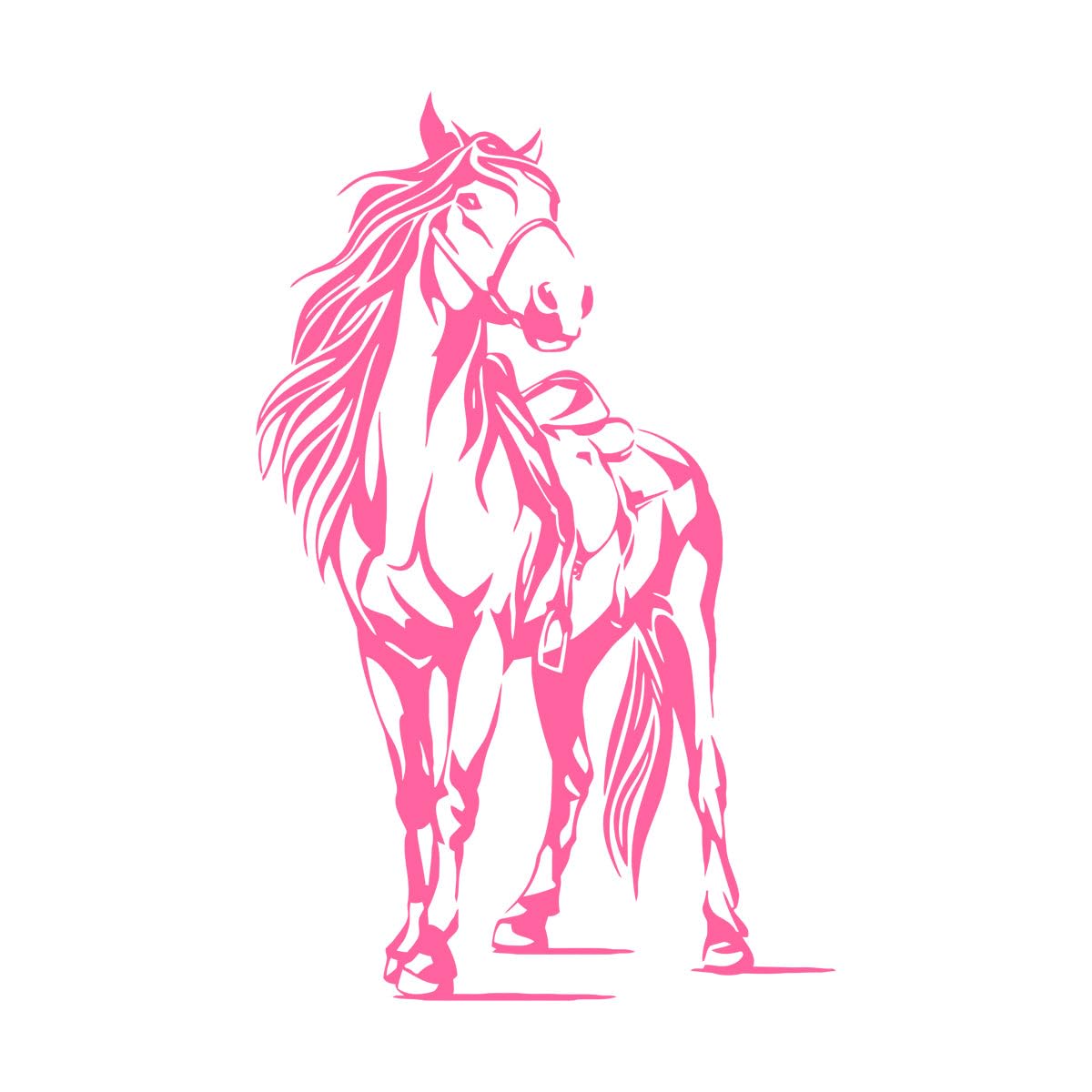 Beautiful Horse Wall Decal Horse Animal Wall Sticker Living Room Playroom Zoo Jungle Horse Unicorn Wall Decal Bedroom Extra Large - 112x71cm