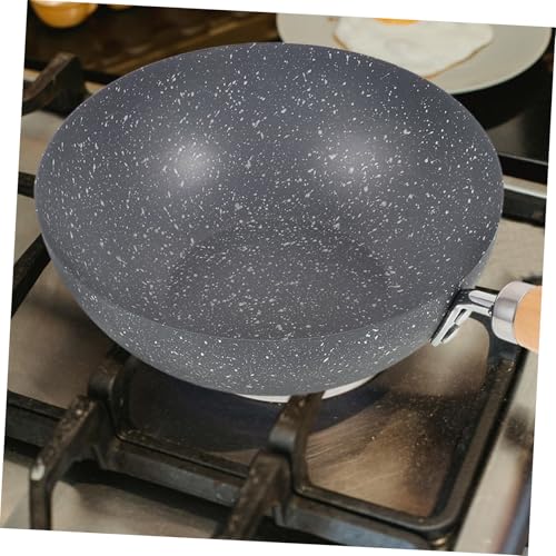 Wok pequeño de hierro fundido con superficie antiadherente miniatura 7