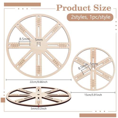 Herramienta para centrar mechas de vela de madera miniatura 6