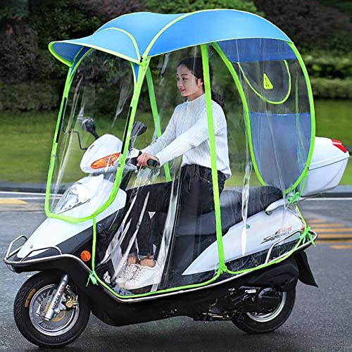 Toldo para sombrilla para scooter de motor, impermeable y cubierta de lluvia para scooters de movilidad, diseño totalmente cerrado y plegable