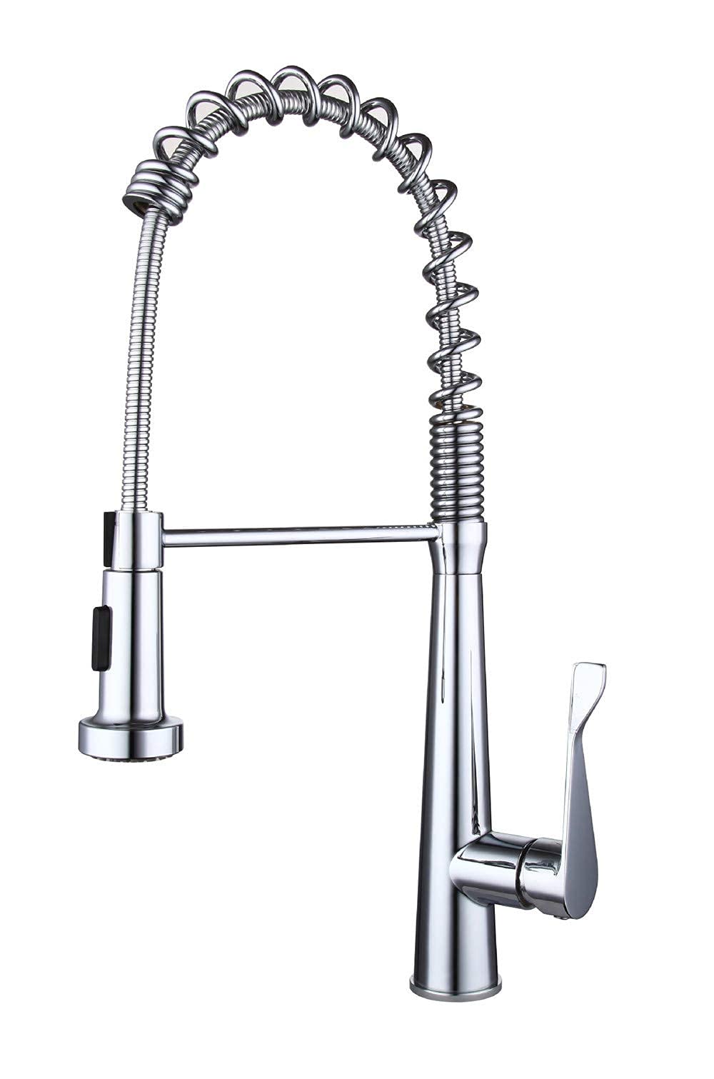 Robinet de cuisine mitigeur évier tête de pulvérisation rotative ressort cuivre