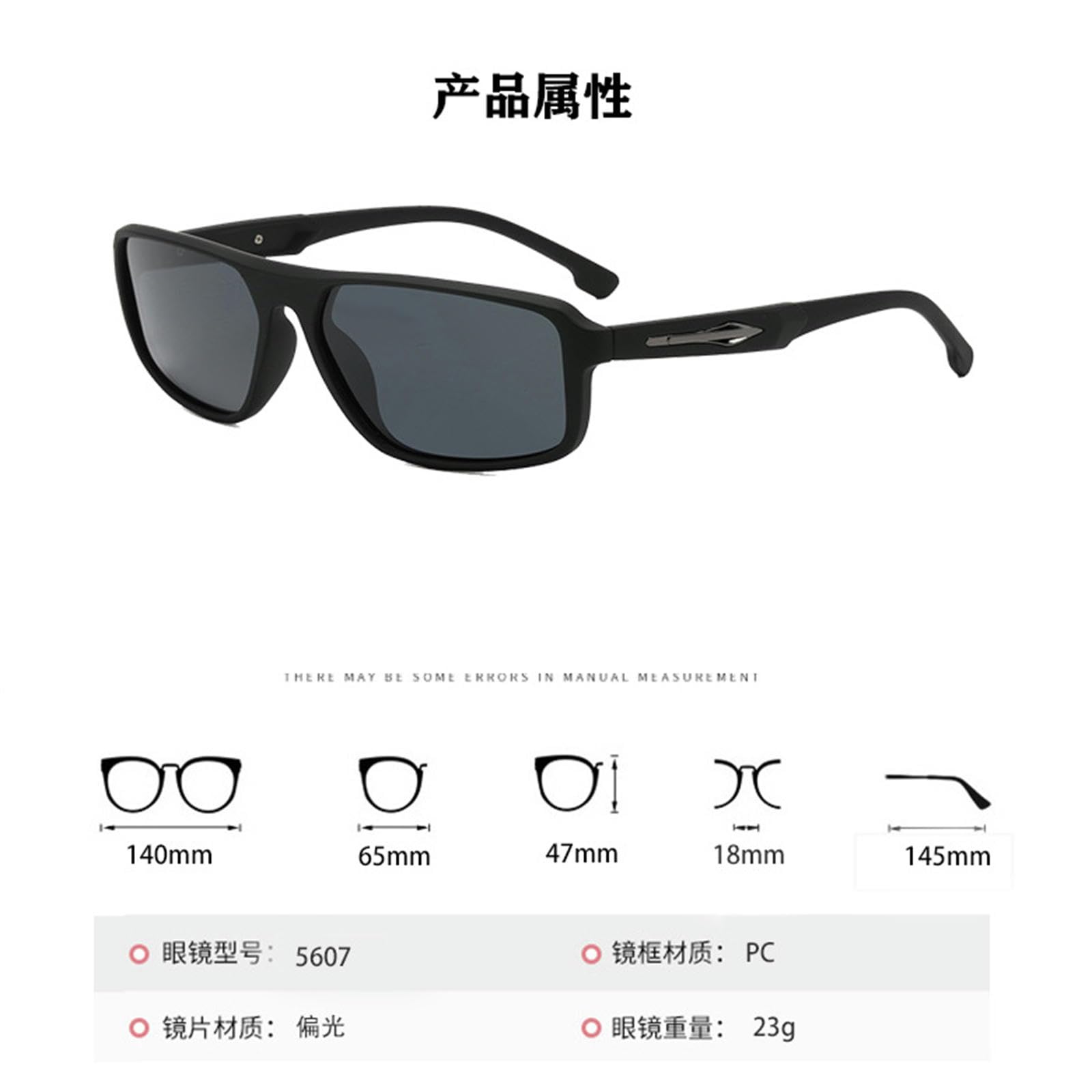 Occhiali da Sole da Donna Occhiali da Sole da Uomo E da Donna, Occhiali da Esterno alla Moda, Occhiali da Sole, Visiere da Sole, Occhiali da Sole alla Moda-pieni Grigi con Cornice Nera