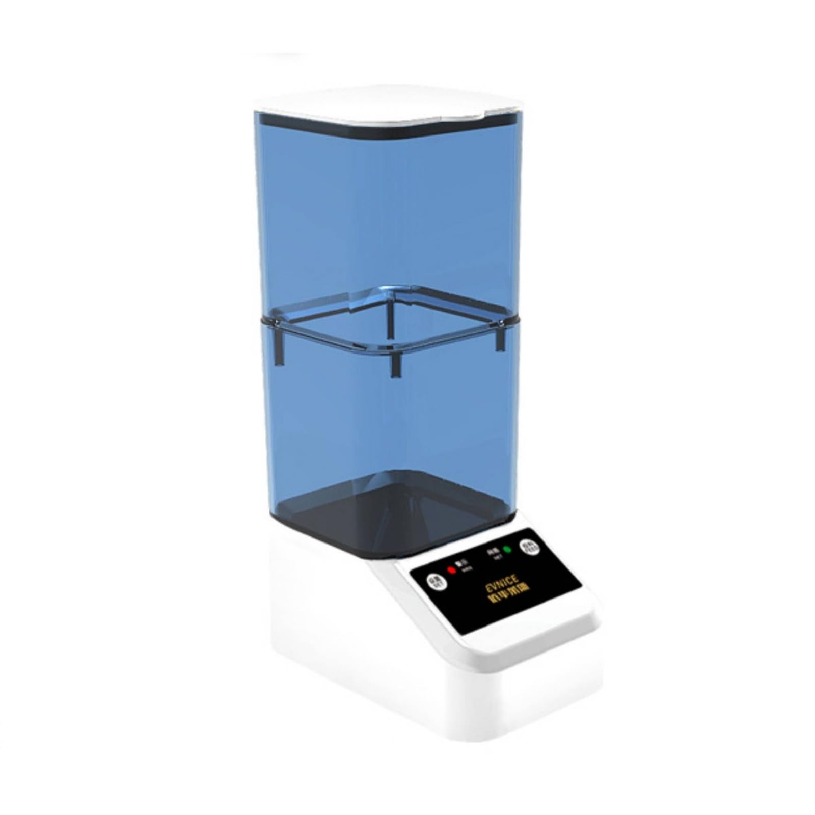 rockible Distributeur Nourriture avec Minuterie Connecté Distributeur Nourriture avec Câble Gran Capacité pour Aquarium, Blanc, 2000ml WiFi Double Alimentation