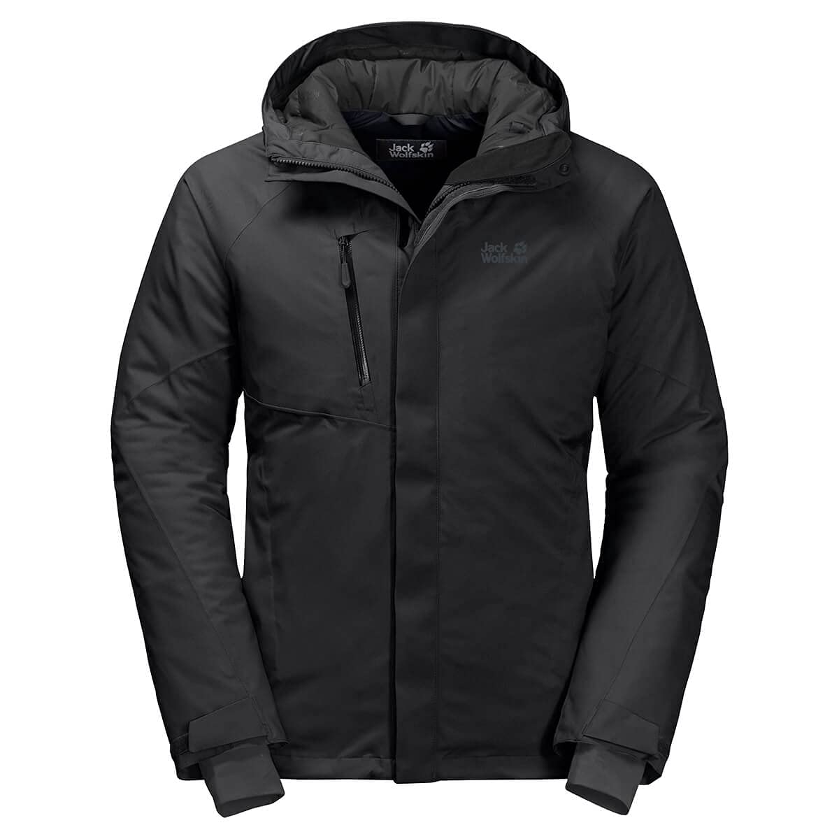 Jack Wolfskin Herren Troposphere Jacket M Wetterschutzjacke, black, XXL