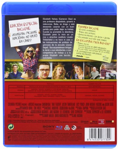 Bad Teacher película en DVD de comedia con audio castellano y material extra original 3