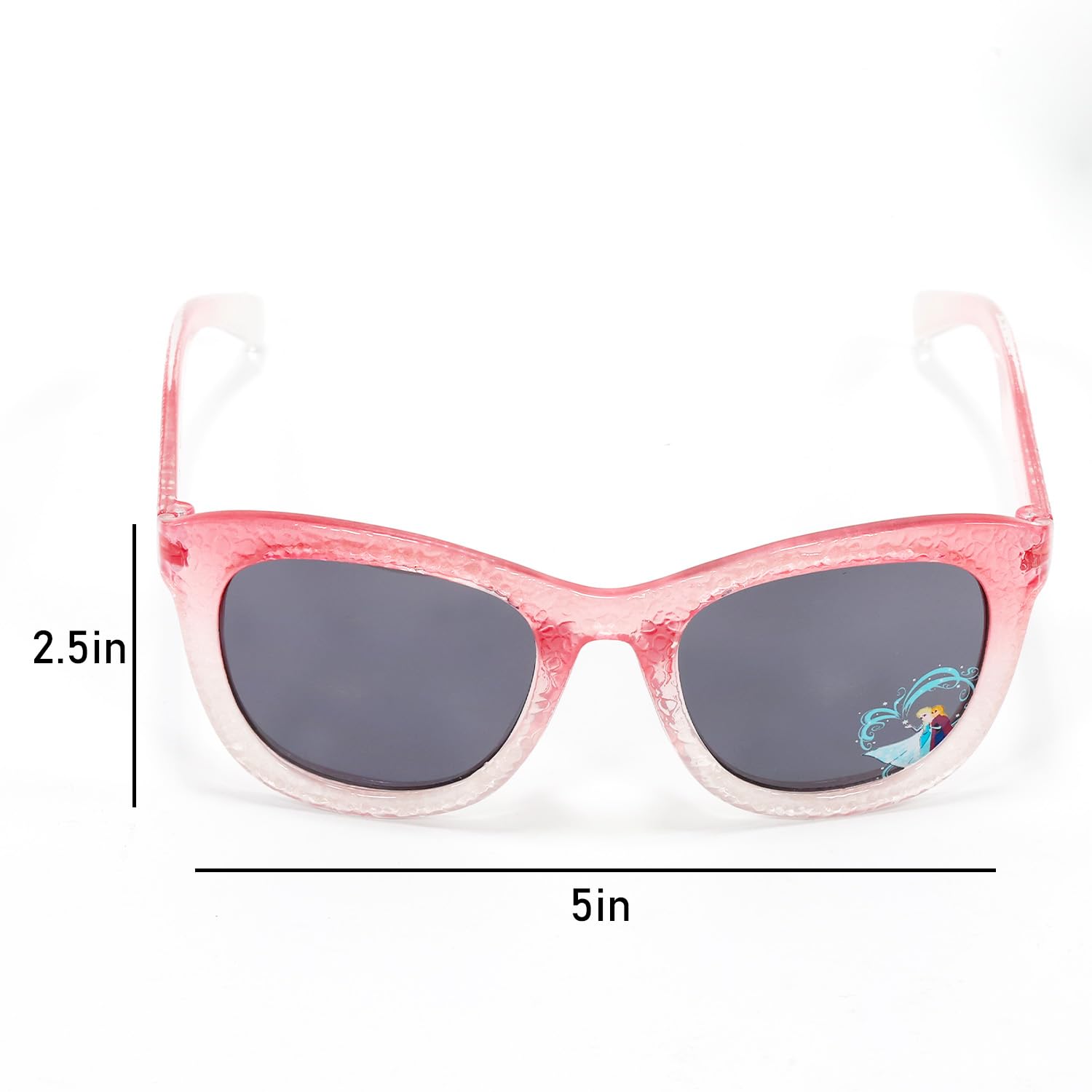 Disney Juego de lentes de sol Frozen para niños, paquete con gafas de sol de Frozen rosadas elegantes, cómodas y duraderas, más calcomanías, más | Accesorios de protección UV para niñas