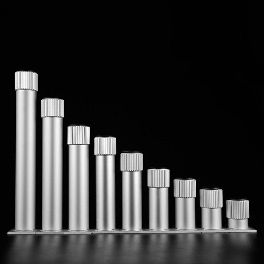 CHEWYNP Furniture Legs Cabinet Legs Aluminum Alloy Adjustable Furniture FeetBathroom Bed Legs Modern Furniture Sofa Legs Sofa Legs Replacement Furniture Support Feet Silver 4 Pieces (15cm)