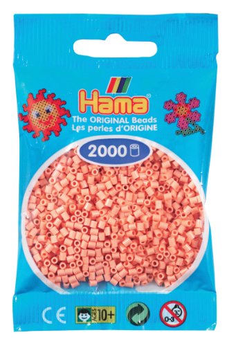 DAN Import Hama Perlen 501-26 - Mini Cuentas (2000 Unidades), Color Rosa