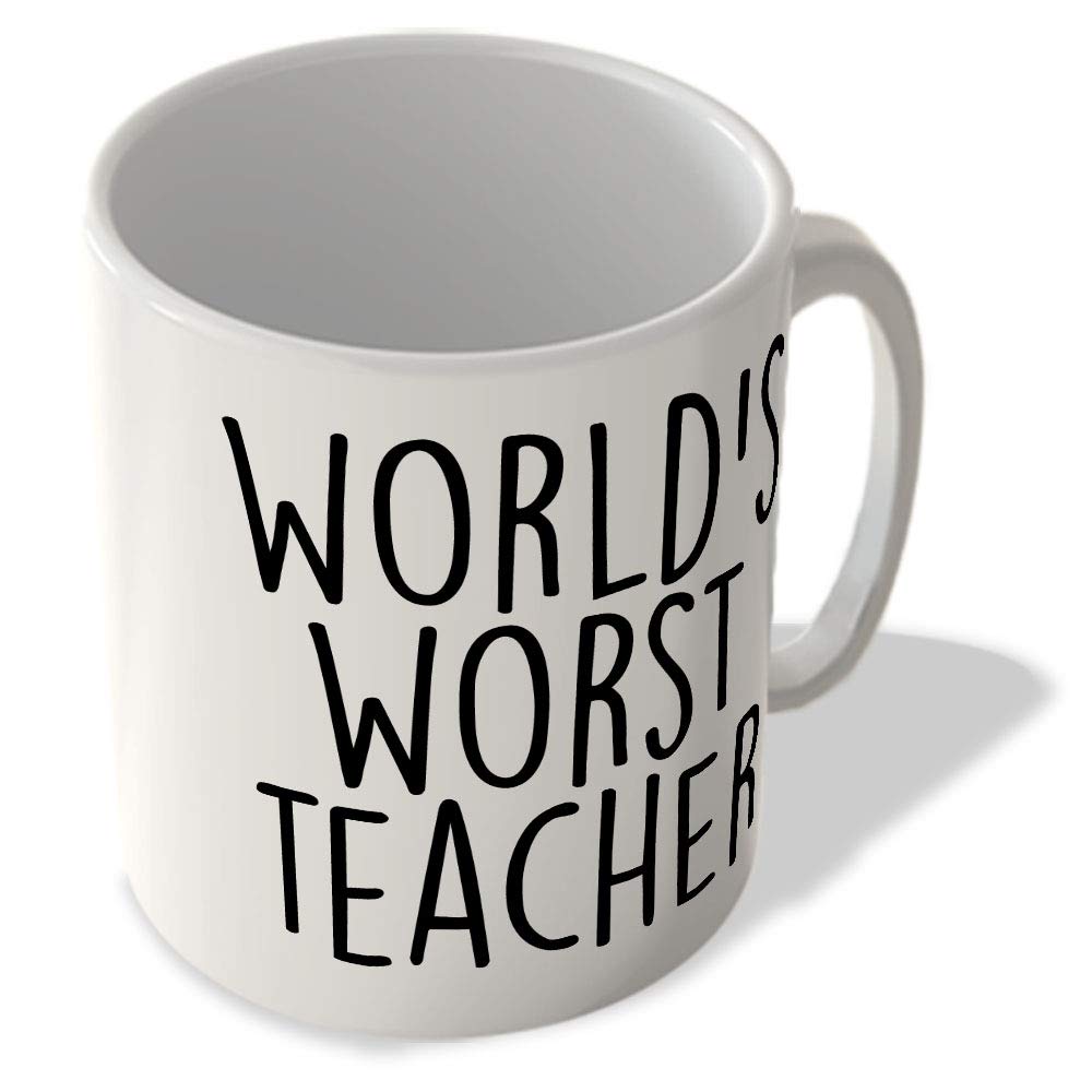 Mcmug White - World's Worst Teacher - Mug, Ceramic, 11Fl.oz.