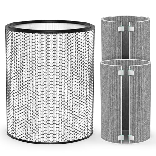 Image of BP03 Replacement Air Filter Set Compatible with Dyson BP03 BP04 BP06 Air Purifier Big+Quiet Formaldehyde Extra Large, 1*HEPA + 2 Carbon Filter, Part# 972132-01 & 972133-02