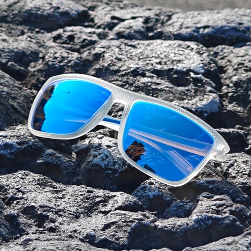 Image of ZENOTTIC Polarized Sunglasses for Men Lightweight TR90 Frame UV400 Protection Square Sun Glasses