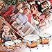 Bongo Drums 6.5” and 7.5”, Birch Percussion Instrument Bongos for Adults Beginners,Buffalo Hand Drum with Carry Bag and Tuning Wrench for Education and Practice.
