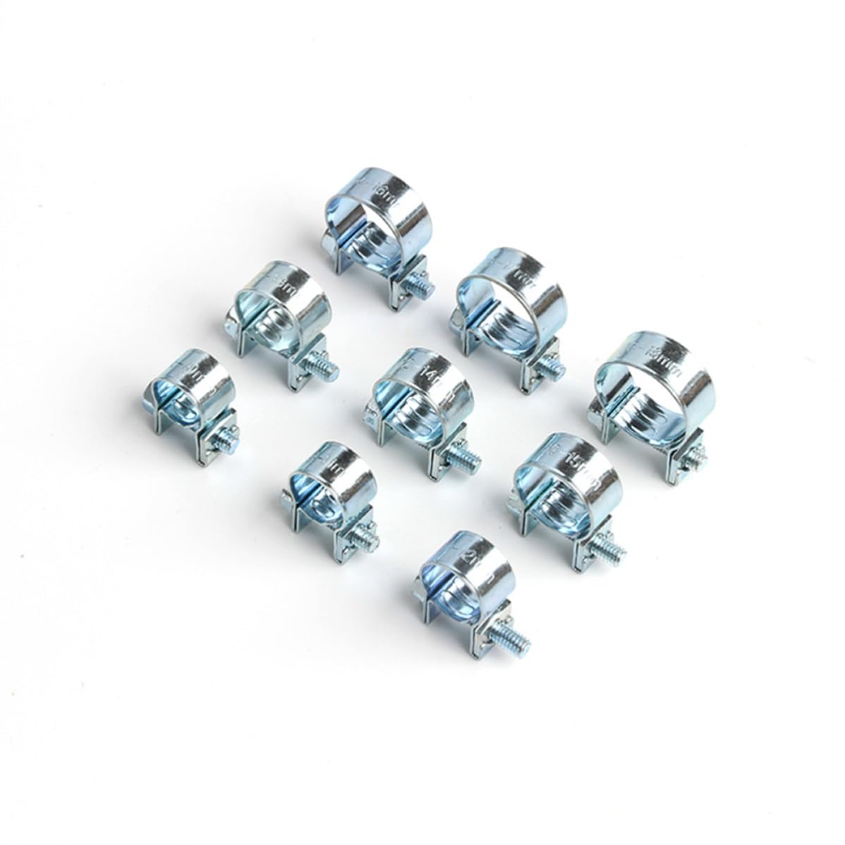 135 Pièces Collier de Serrage Métallique Lot en Métal Zingué