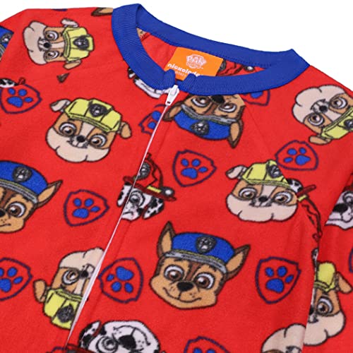 Nickelodeon Boys' Paw Patrol | Baby Shark Footed One Piece Fleece Pajamas4