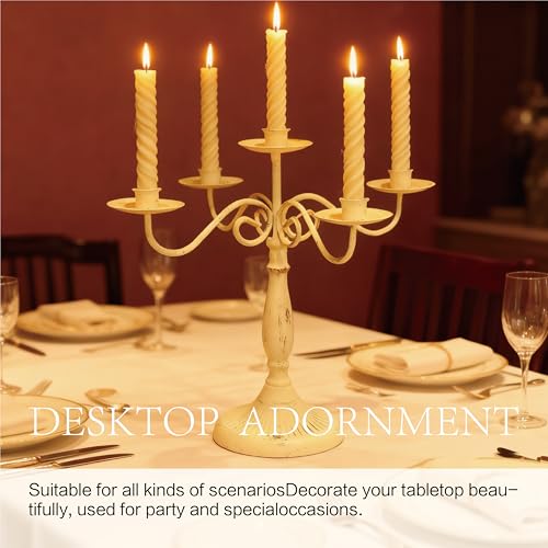 Candlestick Table Center Decoration, Classical Design, Stable Structure, Romantic Atmosphere, Perfect for Various Occasions, Elegant Lighting Solution, Home Decoration, Gatherings, Weddings, Catering by cribgoods4u - Image 4