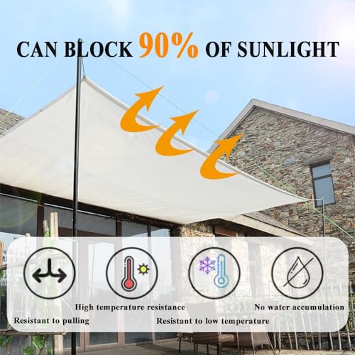 Malla de sombra blanca al 90% evita quemaduras solares en plantas y zonas de descanso 3