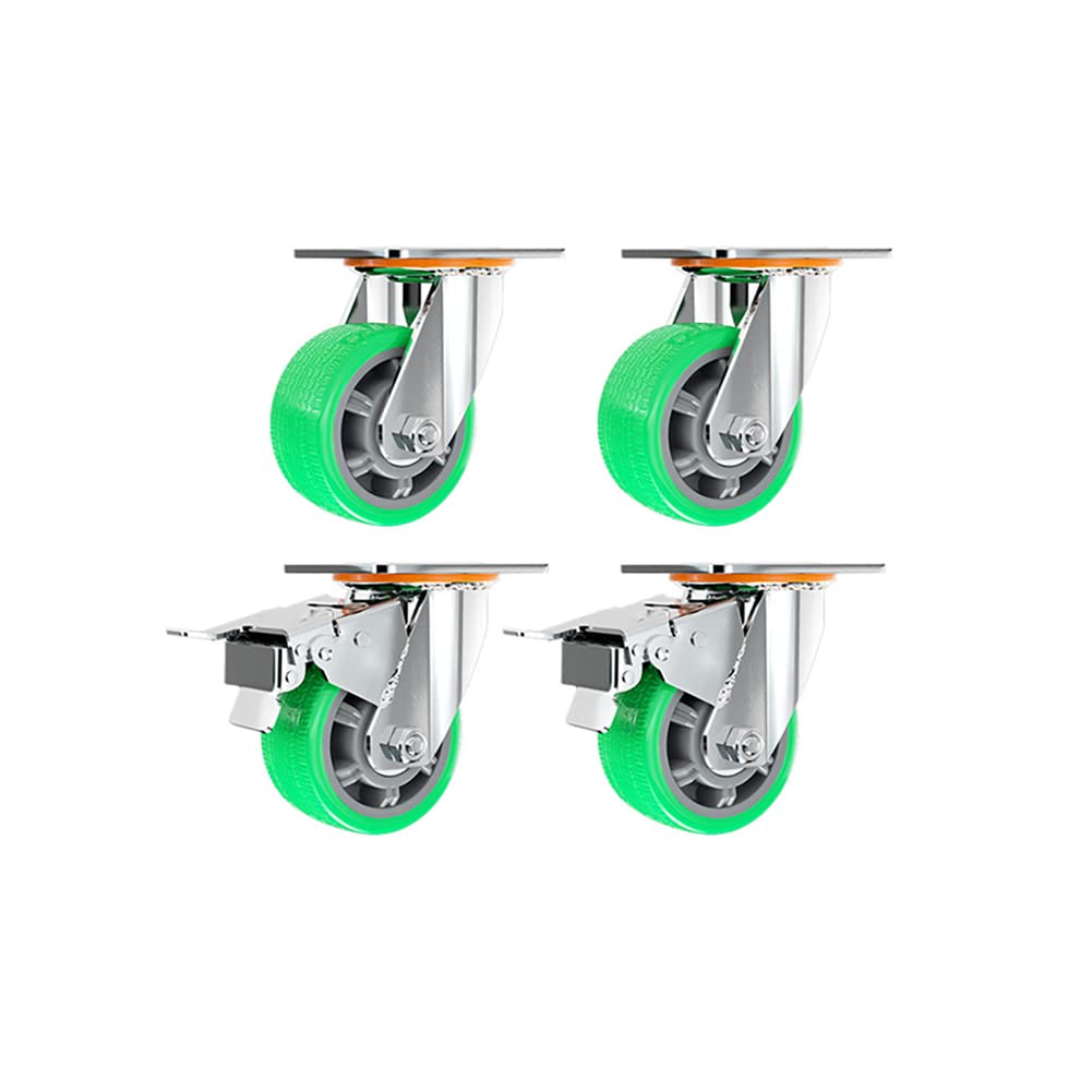 Roulettes pivotantes anti-vibration pour stopper le bruit et charges de 900kg
