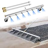 Scopa ad acqua per idropulitrice con 2 bacchette di estensione, scopa elettrica per vialetto, marciapiede, patio, 90 cm