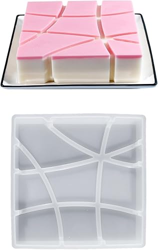 Miniatura 7 de High Temperature Square Bevel Cut Mold Food Grade Silicone Bakeware Chocolate For Baking Enthusiasts Flexible Silicone Storage