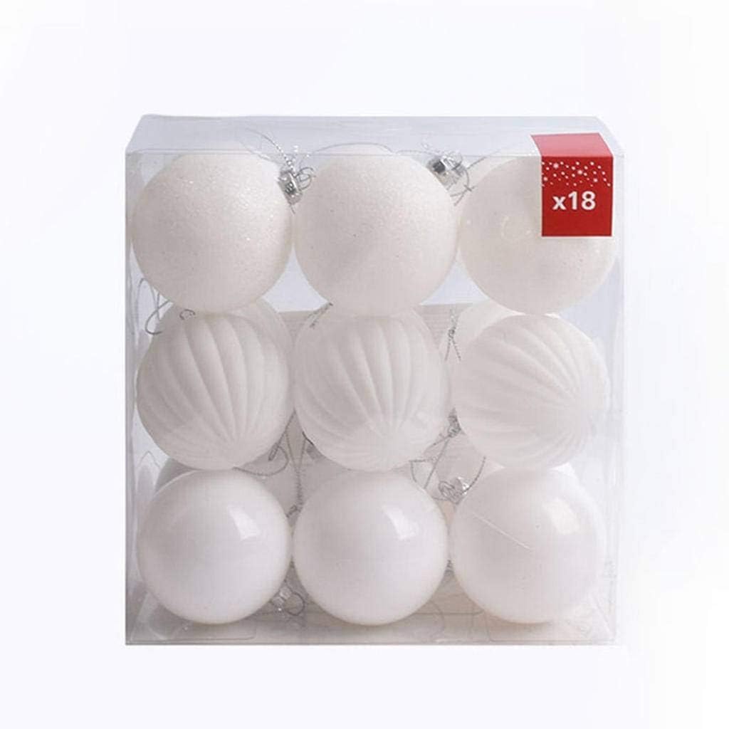 Bolas de Navidad, Adornos de bolas de Navidad, decoración de árboles, 6 cm/30 piezas, rosa, transparente, inastillable, plástico transparente, juego de bolas de Navidad, decoración de árbol de Navidad
