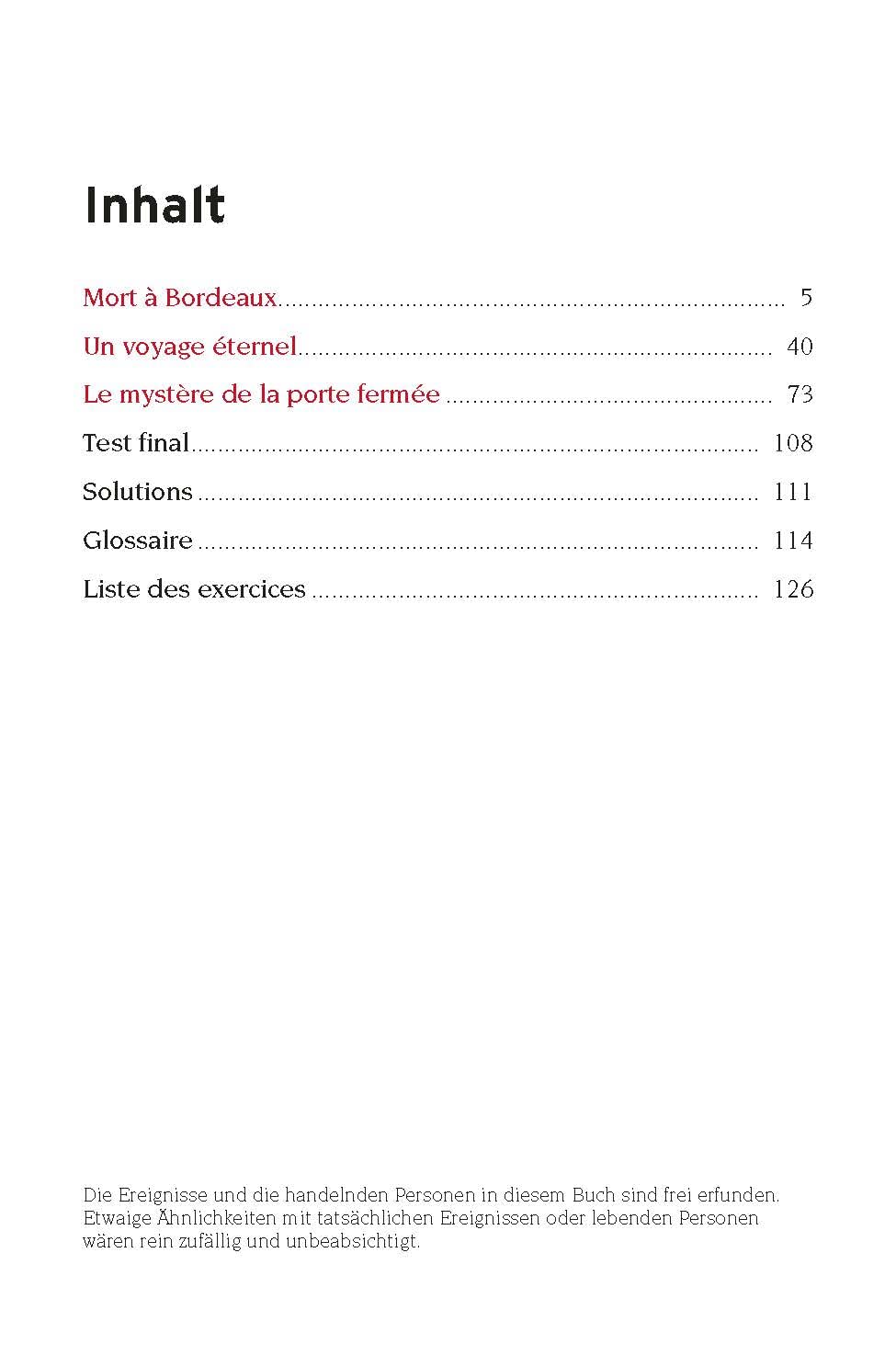 Mort à Bordeaux: Französisch A1