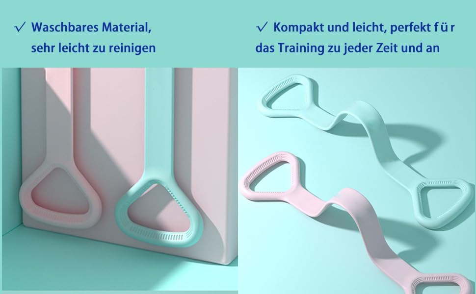 Miniatura 2 de Figura 8 banda de resistencia, brazo y espalda, hombro, cuerda elástica, banda de fitness, pie, pierna, estirador de manos, ejercitador de brazos