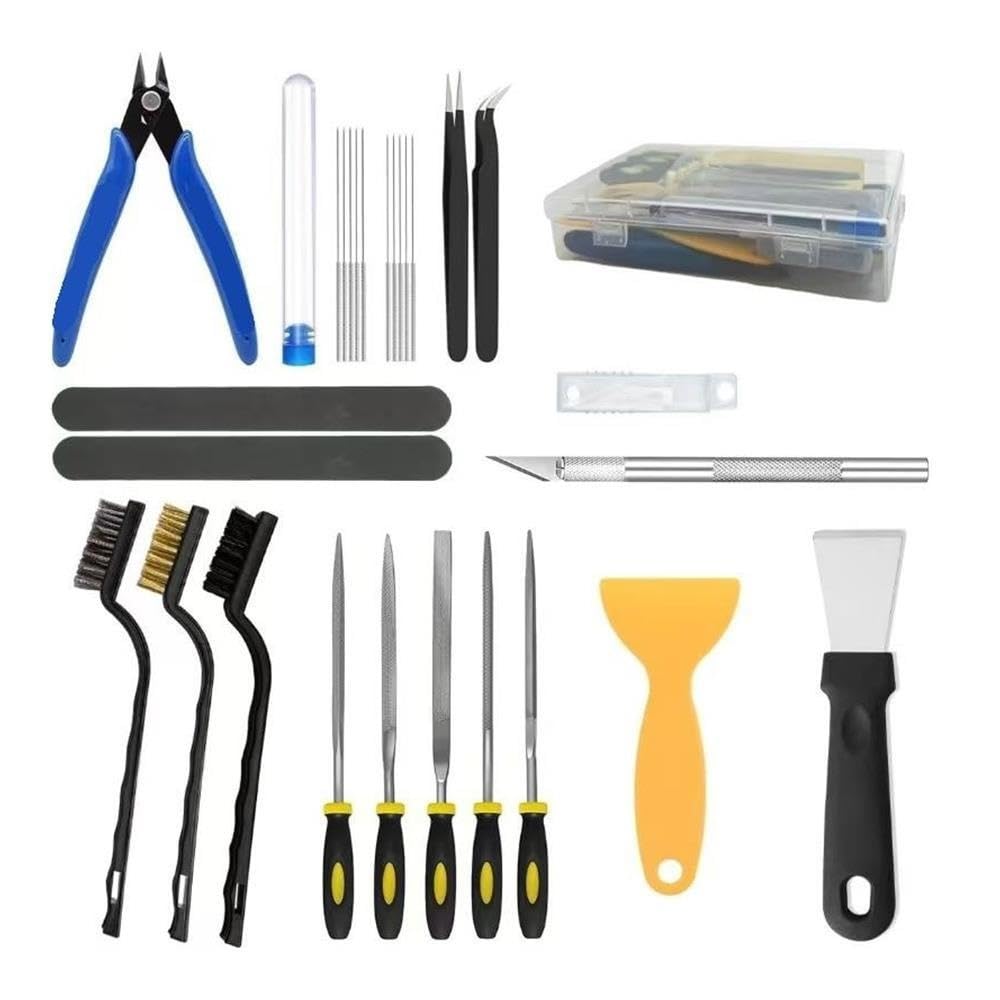 Kit de herramientas for impresora 3D, 30 Uds., juego de raspador de limpieza de resina FDM SLA for Ender 3