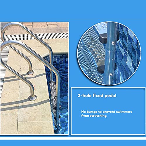 Escalera para piscina Katzowen con 2 peldaños antideslizantes miniatura 4