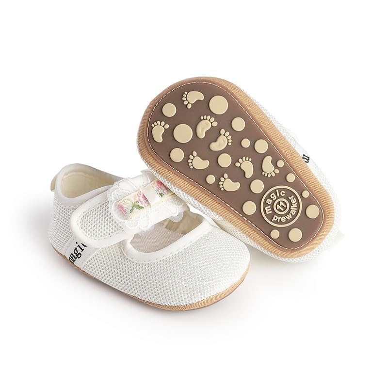 Baby Girls Mary Jane Flats Anti-Slip Soft Rubber Sole Toddler Princess Dress Shoes2