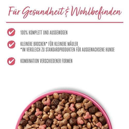Beneful Kleine Genießer Hundefutter trocken für kleine Rassen, mit Rind, 4er Pack (4 x 2,8kg)