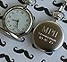 Personalized Brushed Silver Pocket Watch