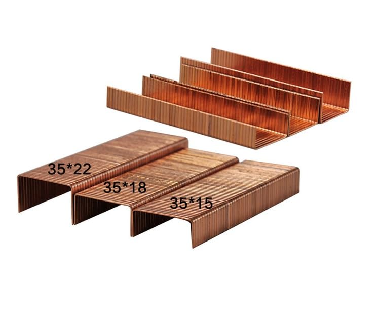 1Box No.35 Carton Roofing Nails U Nail Staples for Pneumatic Nail Gun Carton 3515 3518 3522 - (Color: 3518)