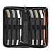 BOOSTEADY Gun Cleaning Brush & Pick Kit in Zippered Organizer Carry Case (8 Pieces) - Double End Brass Steel Nylon Bristle Brushes & Metal Polymer Picks