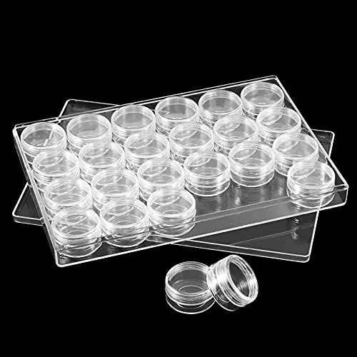 Boîte de rangement pour perles accessoires transparents pour nail art et strass - 4