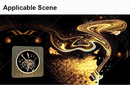Lámpara de Mesa 3D Madera Saxofón LED para Decoración miniatura 6