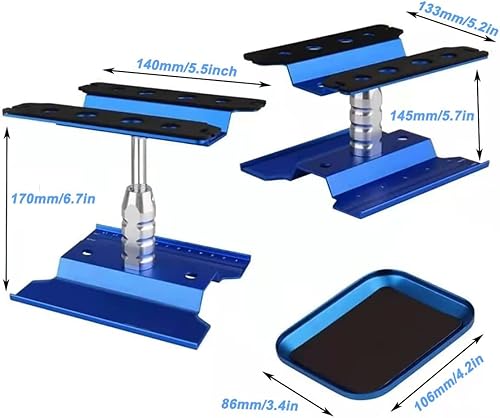 Miniatura 5 de Soporte de trabajo de coche a control remoto, estación de trabajo de reparación de aluminio, herramientas de reparación de aleación de aluminio,