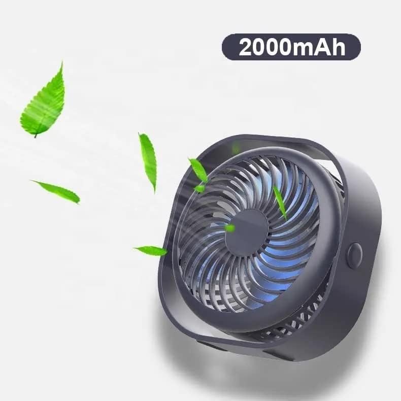 Image of Small Desk Fan, Portable 3-Speed Table Cooling Fan with Quiet Operation, Multicolor (DF-1)